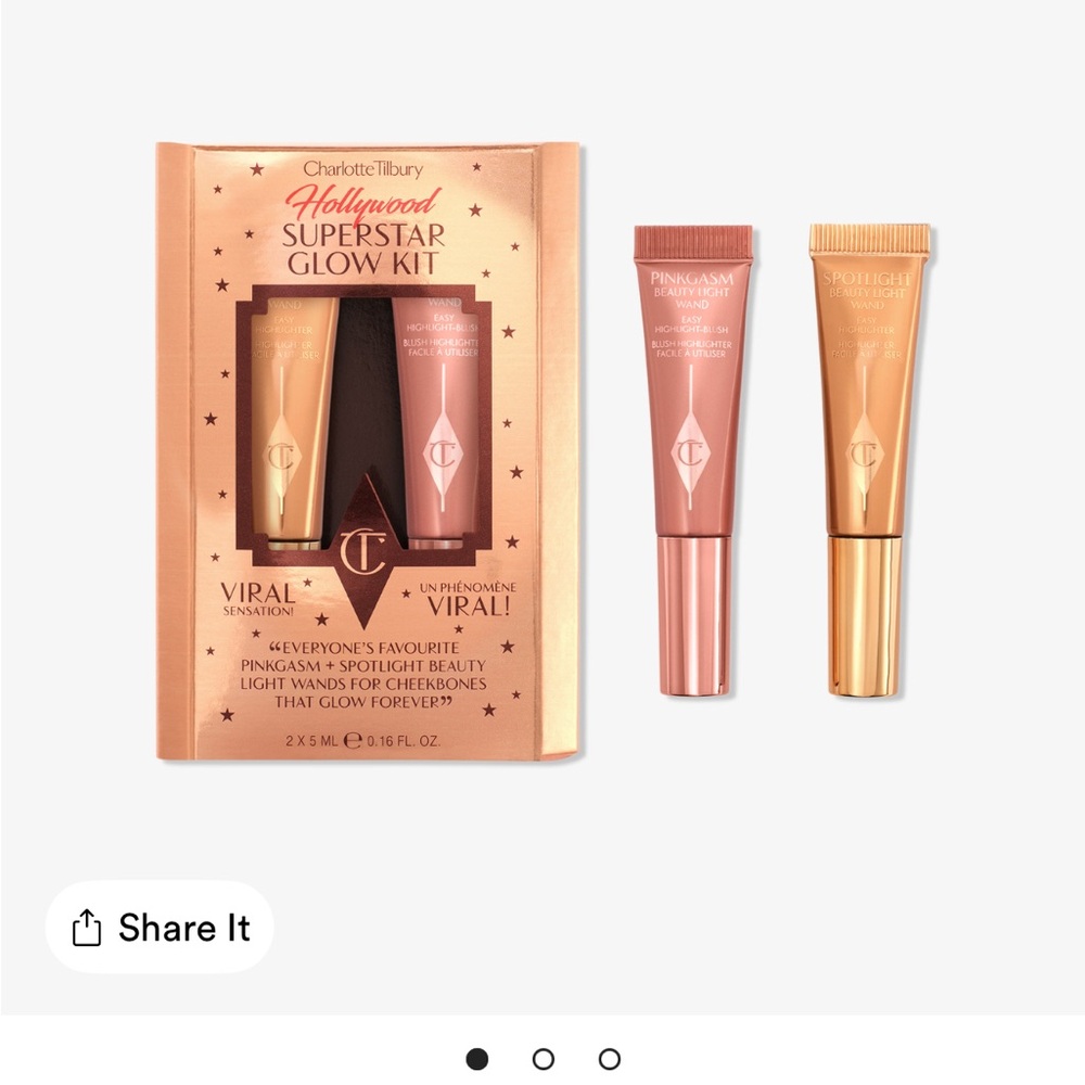 Charlotte Tilbury Hollywood Glow Kit - Pink and Gold Shades